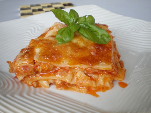 Lasagna cu piept de pui