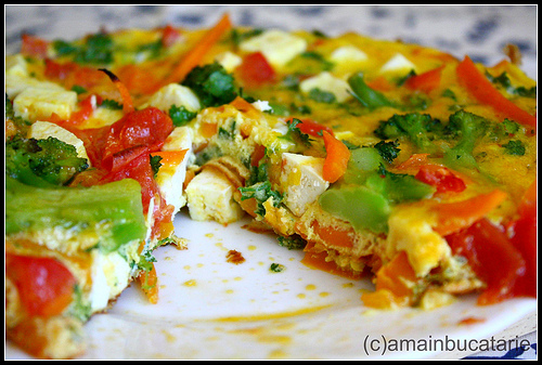 Frittata cu broccoli si telemea de oaie