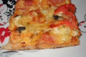 Pizza cu blat de franzela