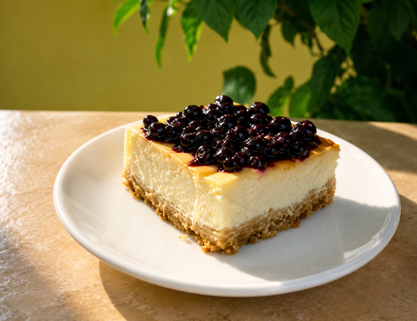 Cheesecake cu dulceata de afine