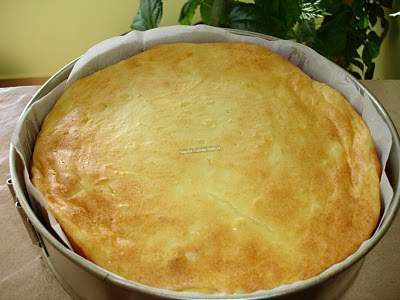 Cheescake cu dulceata de afine