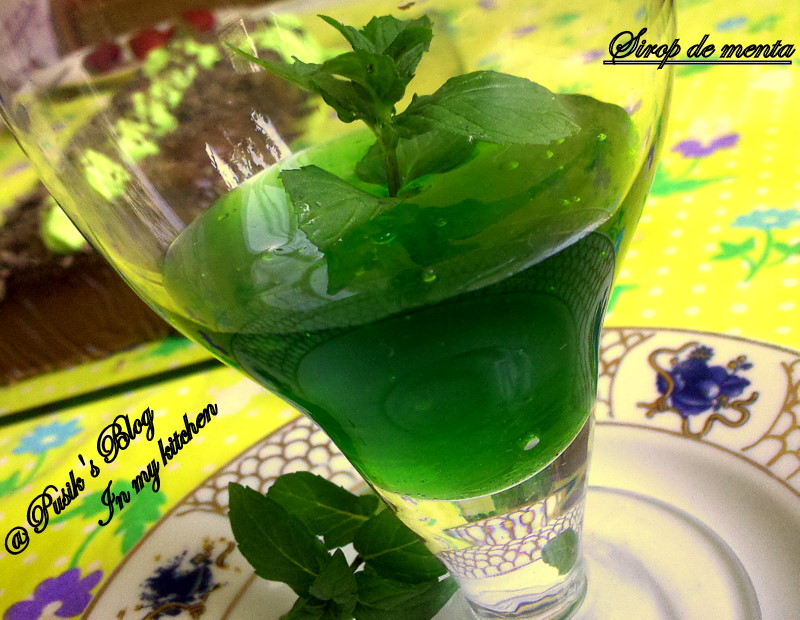 Sirop de menta cu miere