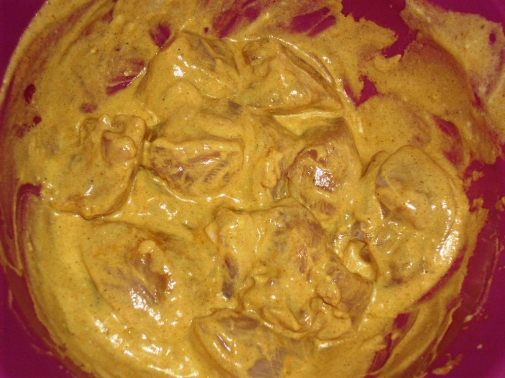 Pui tandoori cu curry de legume