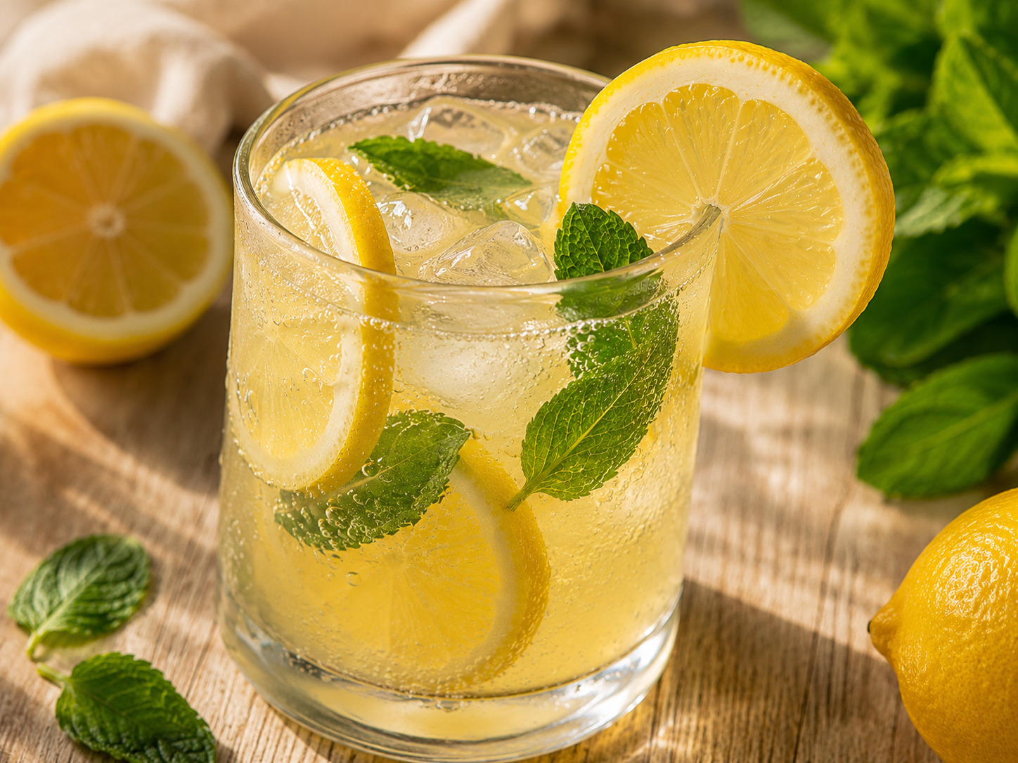 Limonada cu miere si menta