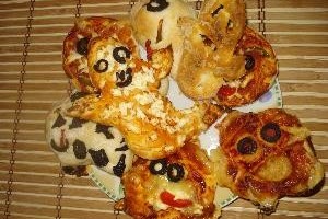 Mini Pizza Halloween