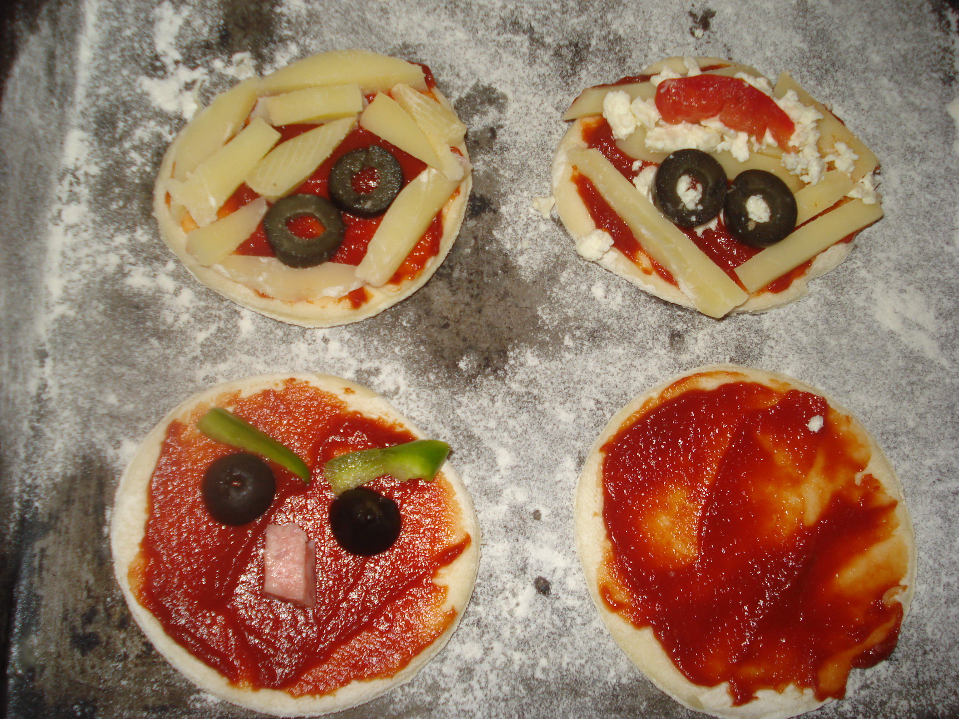 Mini Pizza Halloween