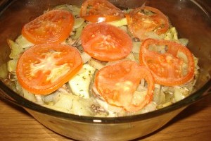 Legume gratinate de post