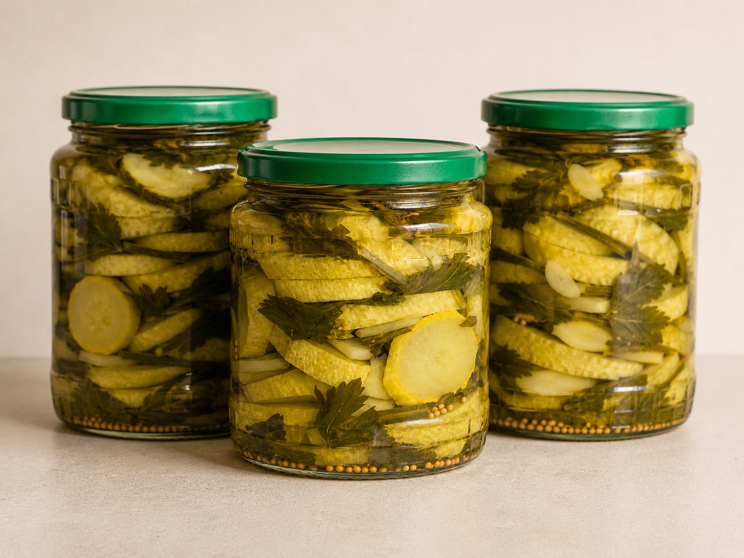 Dovlecei conservati pentru salata