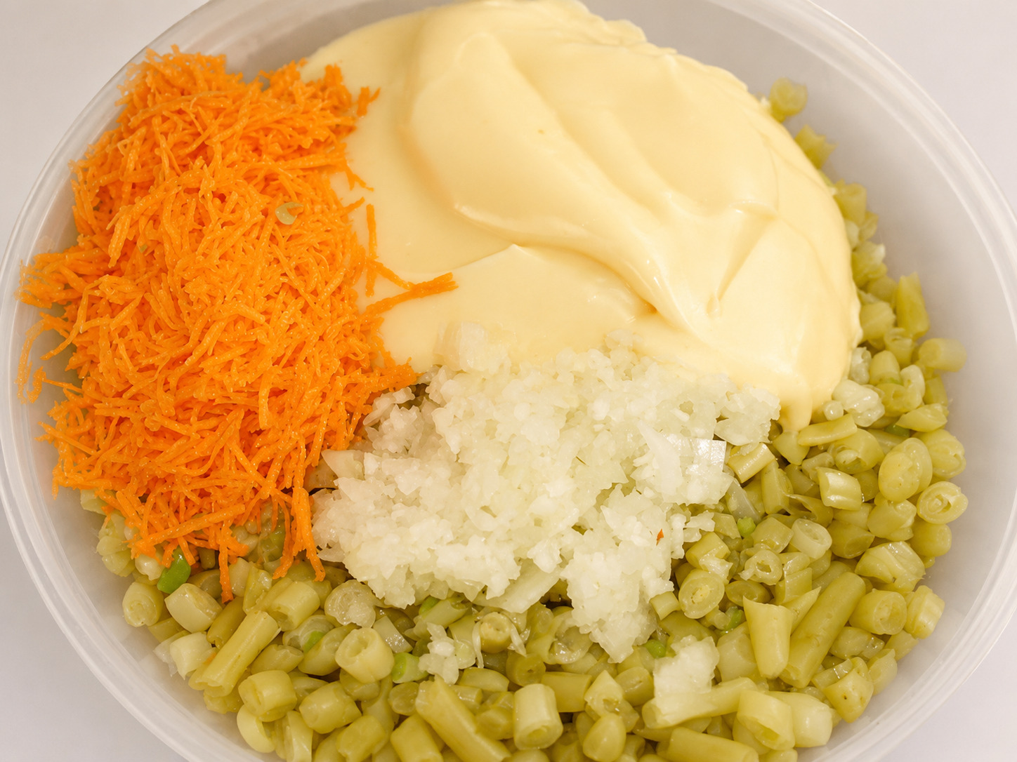Salata de fasole verde cu maioneza