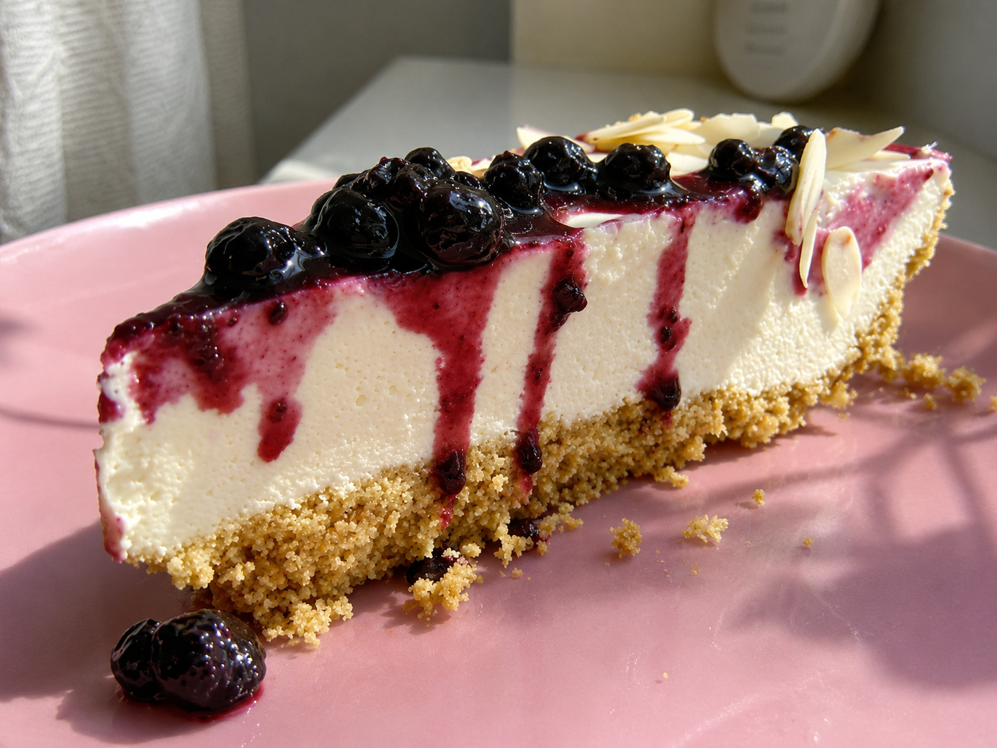 Cheesecake cu menta si afine