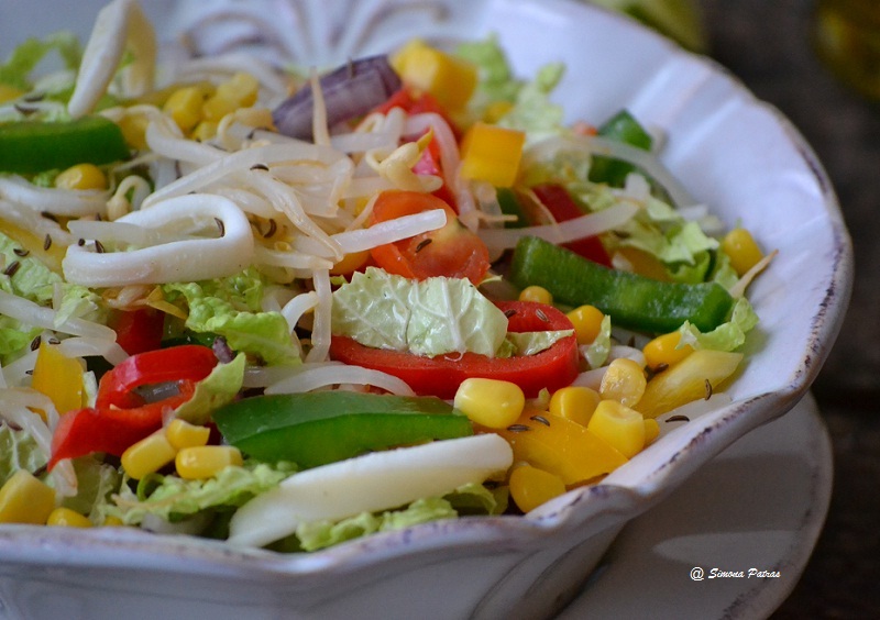 Salata cu legume si calamari