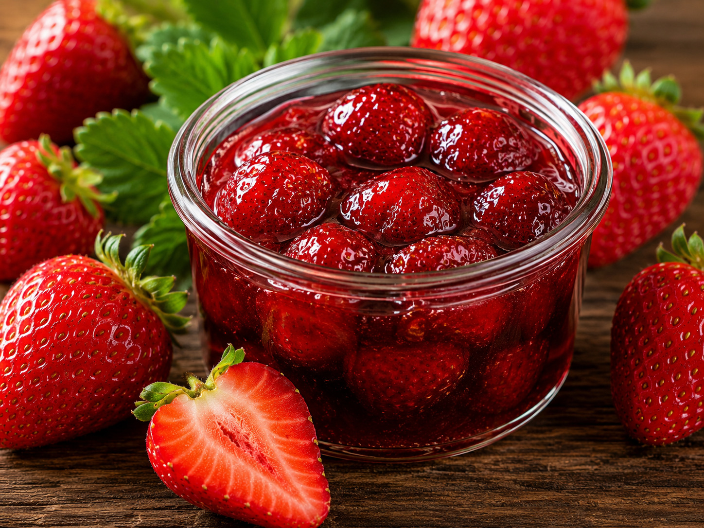Dulceata si sirop de capsuni