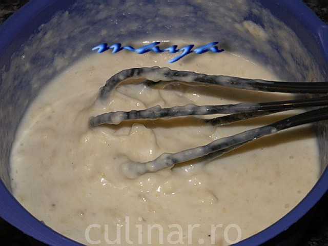 Prajitura cu crema de banane