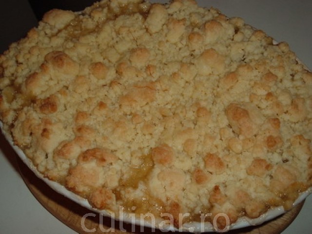 Apple Crumble (mere cu aluat faramitat)