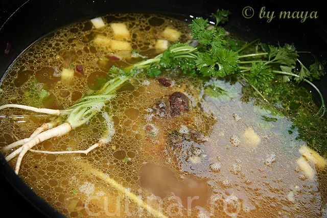 Supa din coada de bou,Ochsenschwanzsuppe a la Maya