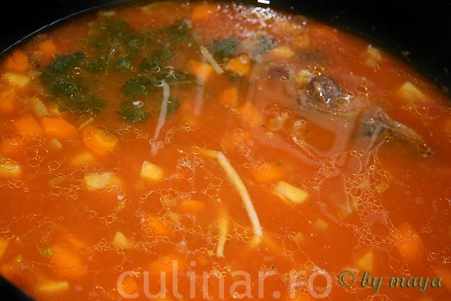 Supa din coada de bou,Ochsenschwanzsuppe a la Maya