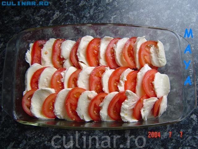 Rosii cu Mozzarella la cuptor