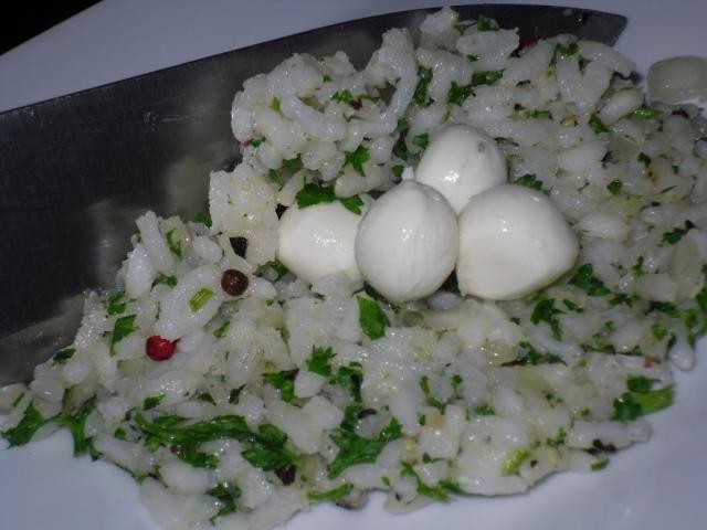 Chiftelute (piftelute) din orez cu mozzarella