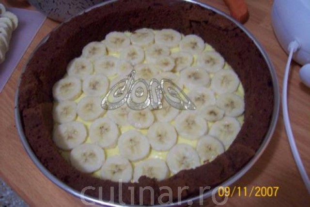 Tort negresa cu banane