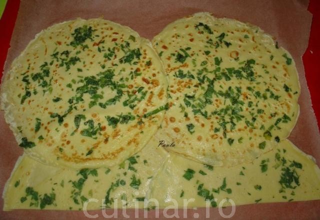 Rulada de clatite cu dovlecei