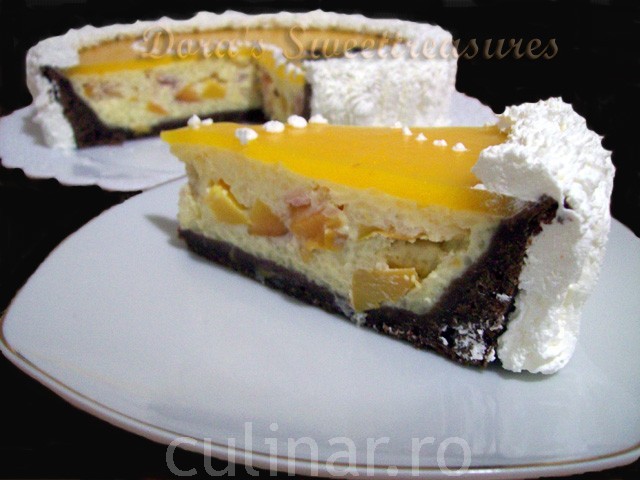 Tarta simpla cu nectarine