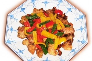 Chicken cashew (pui cu alune caju)