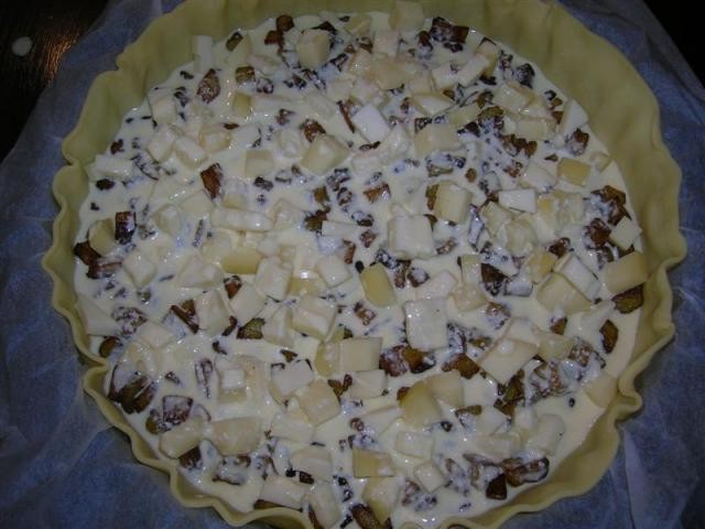 Quiche cu vinete