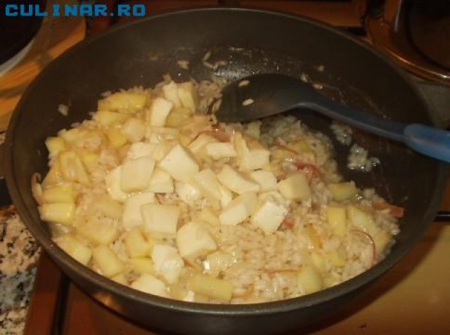 Risotto cu mar si brinza taleggio