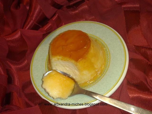 Flan de queso (flan de branza)