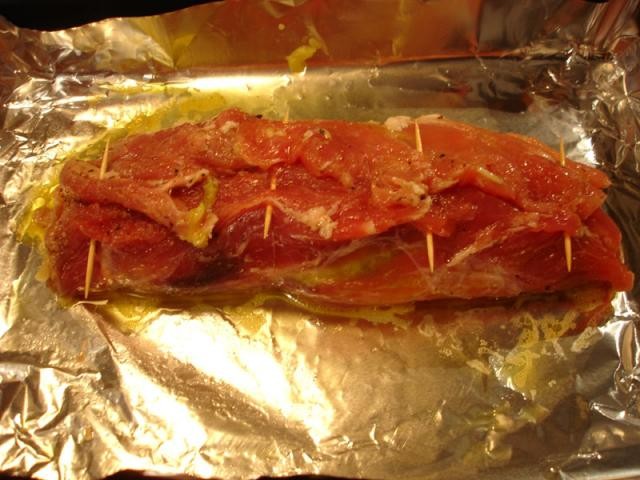 Filet mignon umplut cu legume