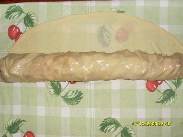 Strudel cu mere (cu foaie de casa)