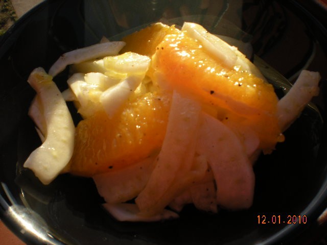 Salata de fenicul si portocale