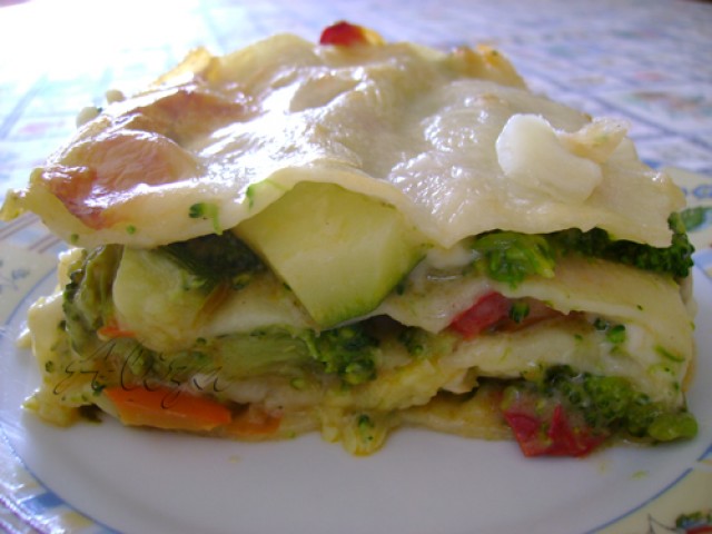 Lasagna cu broccoli