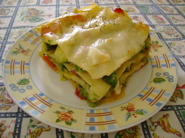 Lasagna cu broccoli