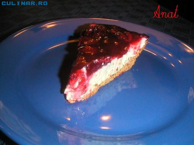 Tarta cu branza si cirese