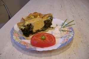 Sunca gratinata in stil florentin