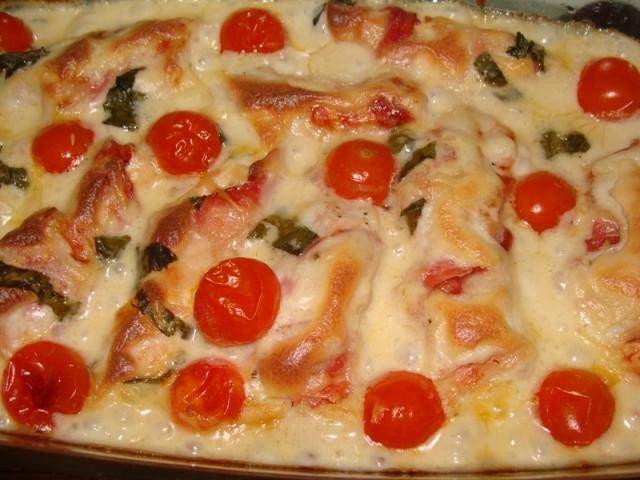 Piept de pui cu bacon si gorgonzola