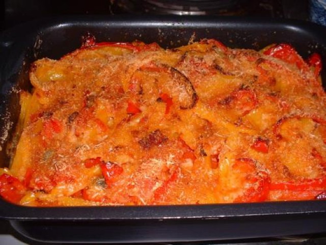 Peperonata gratinata