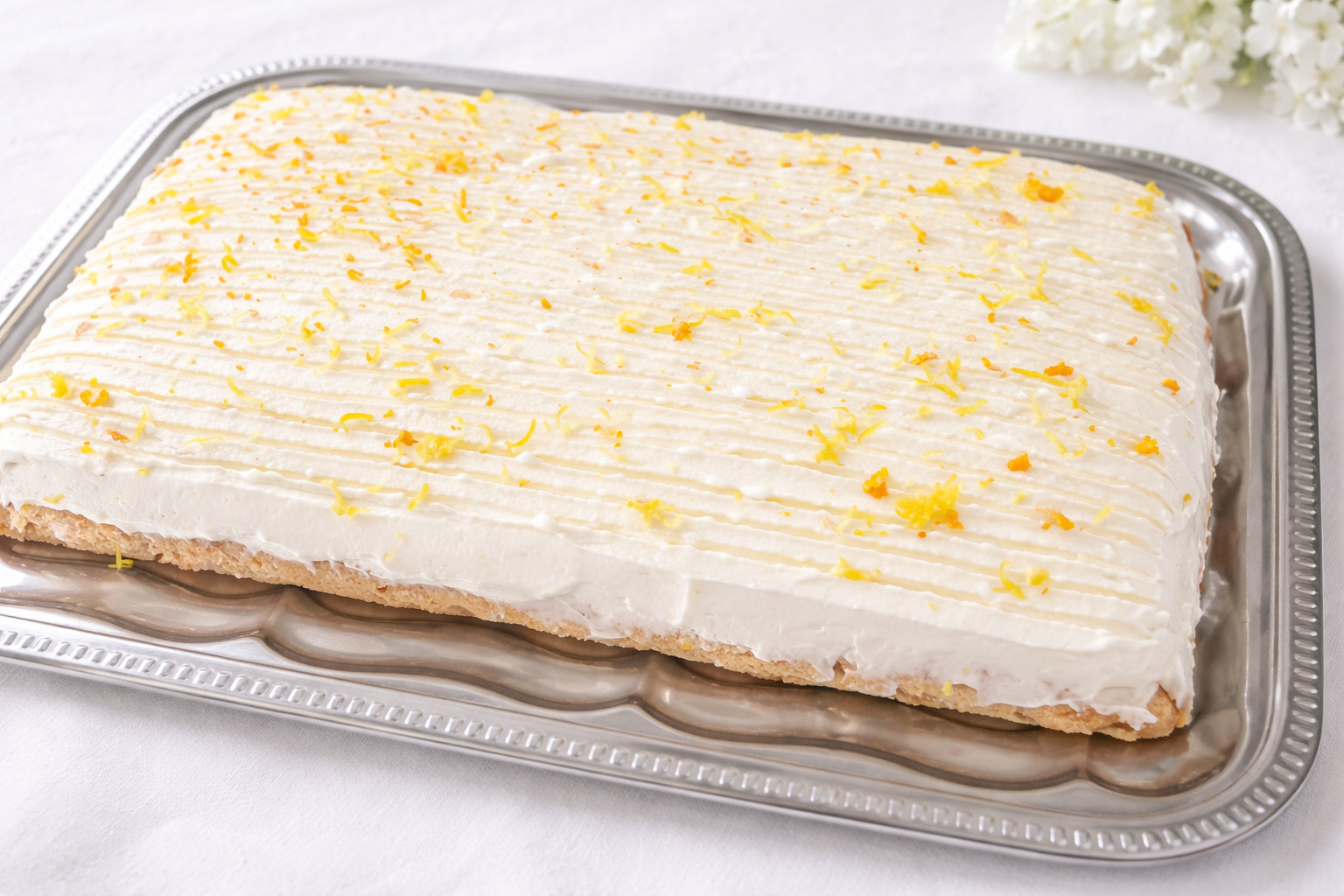 Prajitura cu crema de lamaie si crema de mascarpone