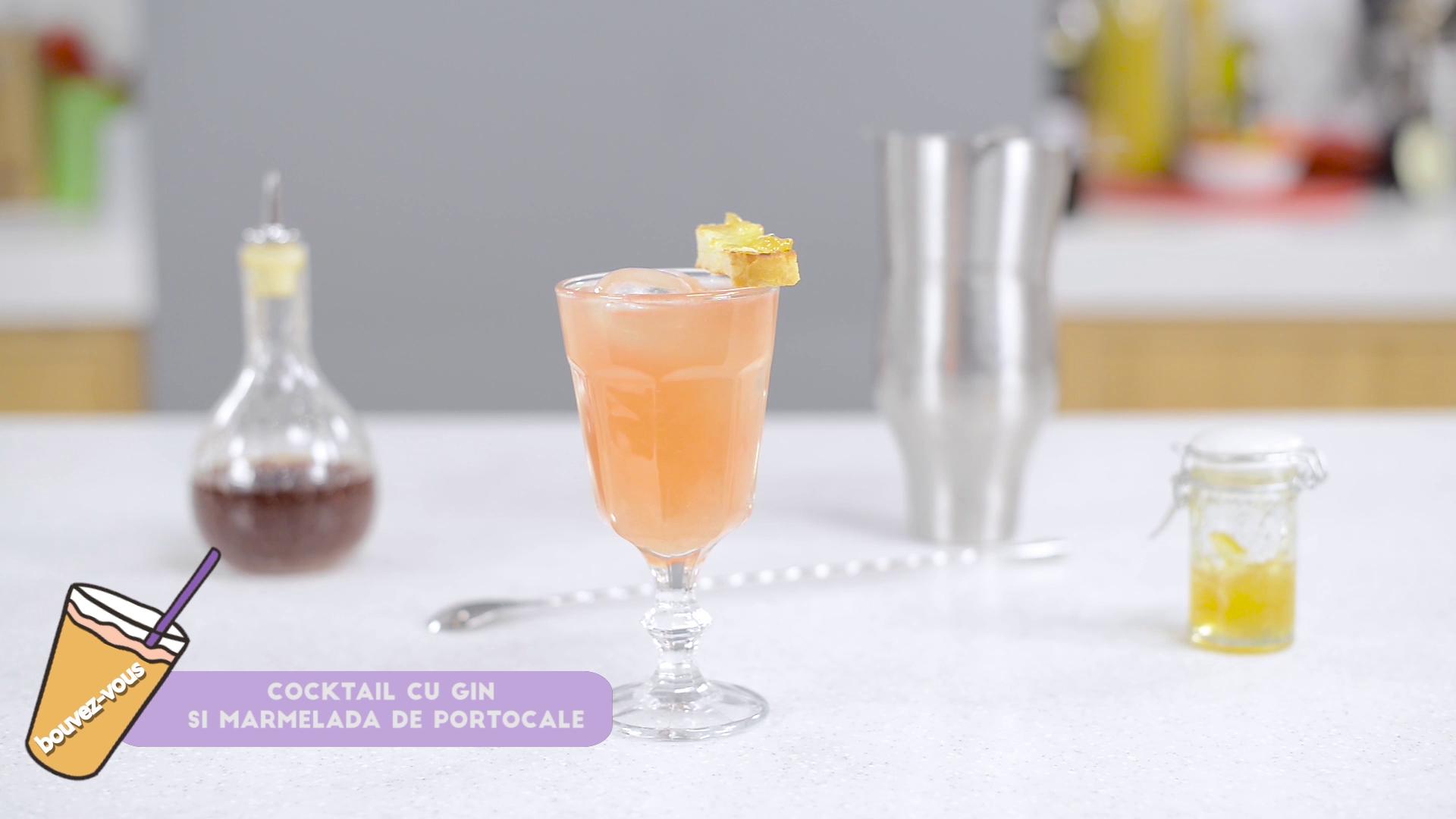 Cocktail cu Gin si marmelada de portocale