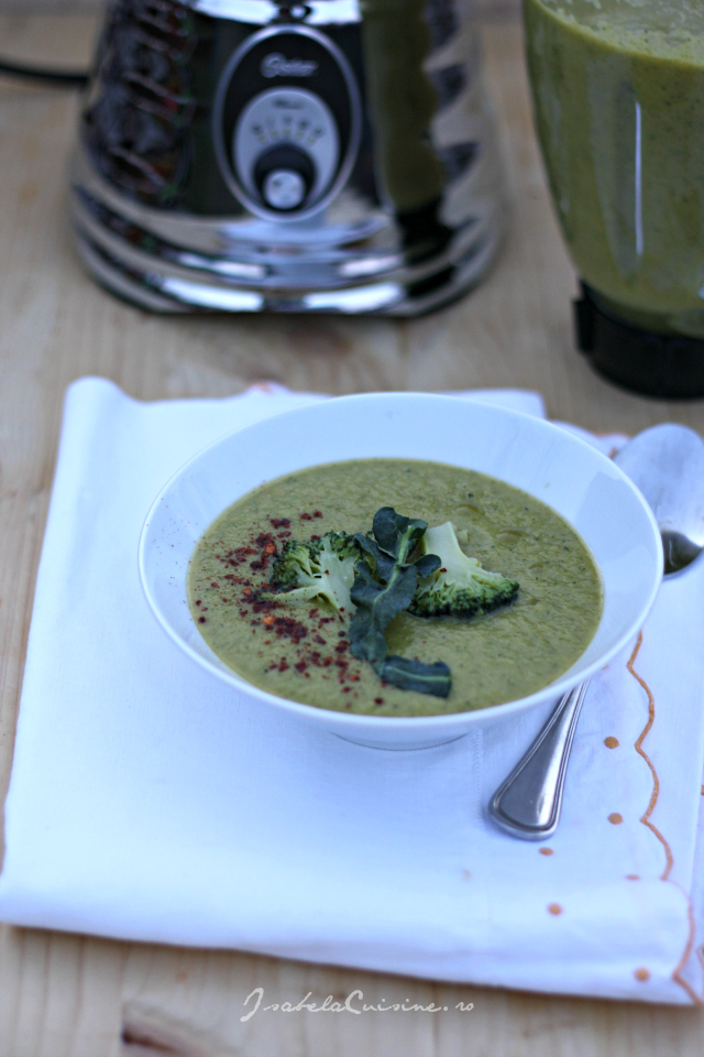 Supa crema de broccoli - de post, pregatita cu blenderul Oster