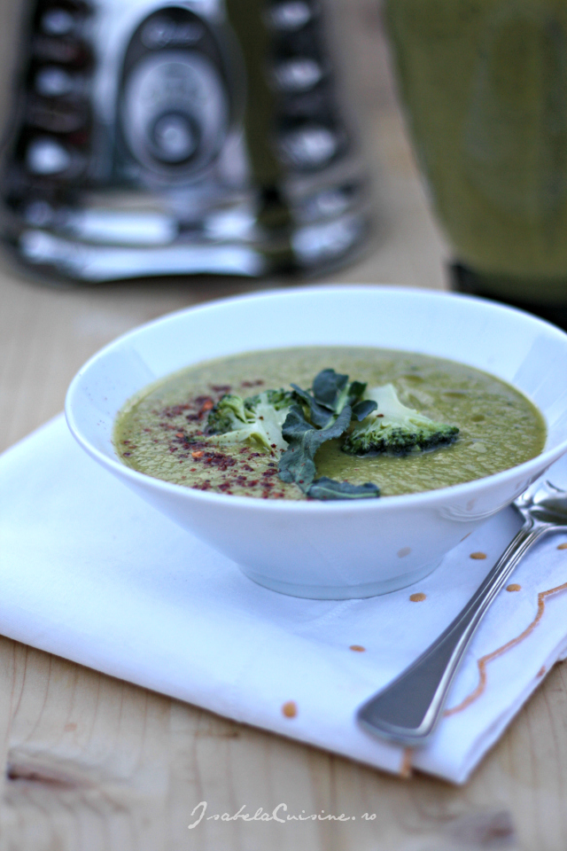 Supa crema de broccoli - de post, pregatita cu blenderul Oster