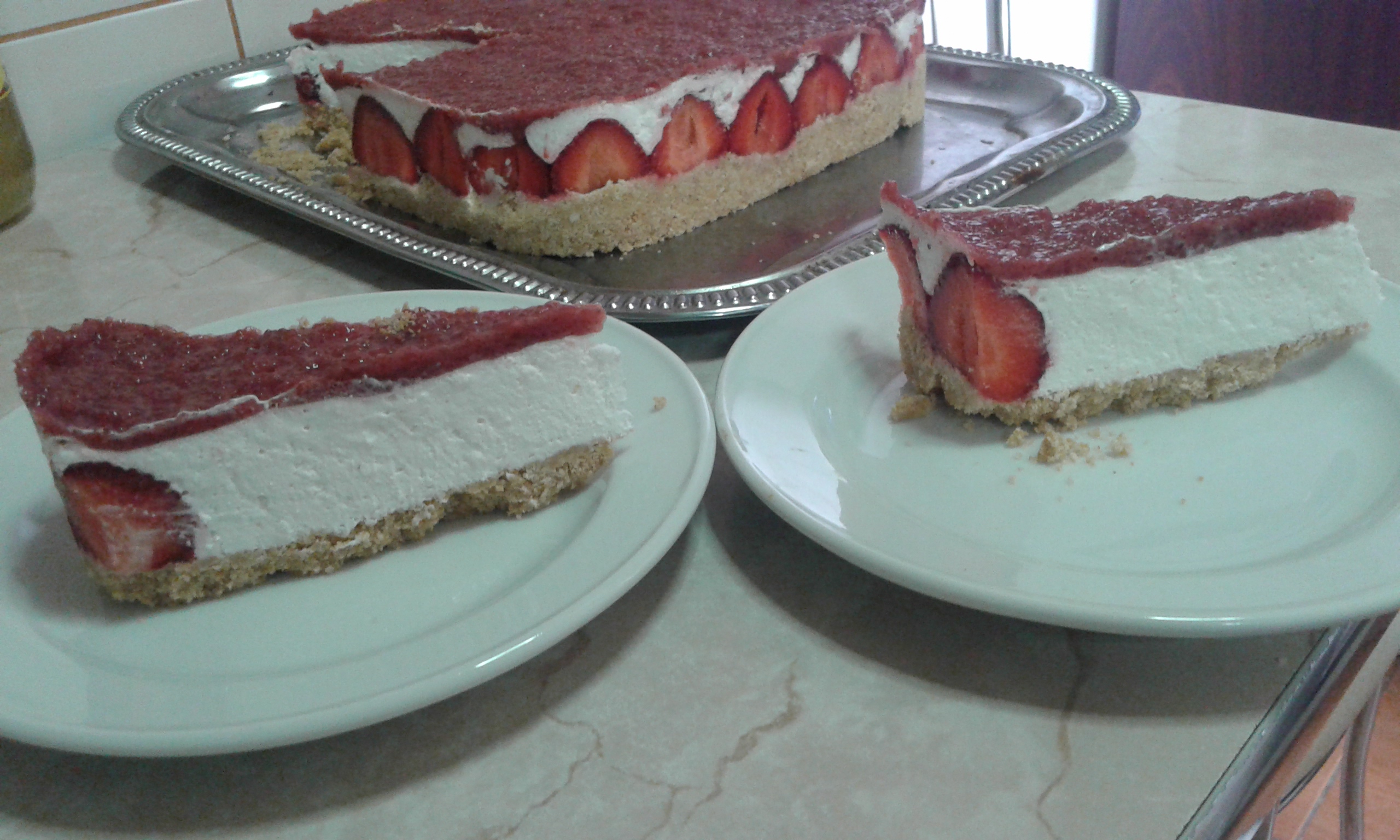 Cheesecake cu capsuni