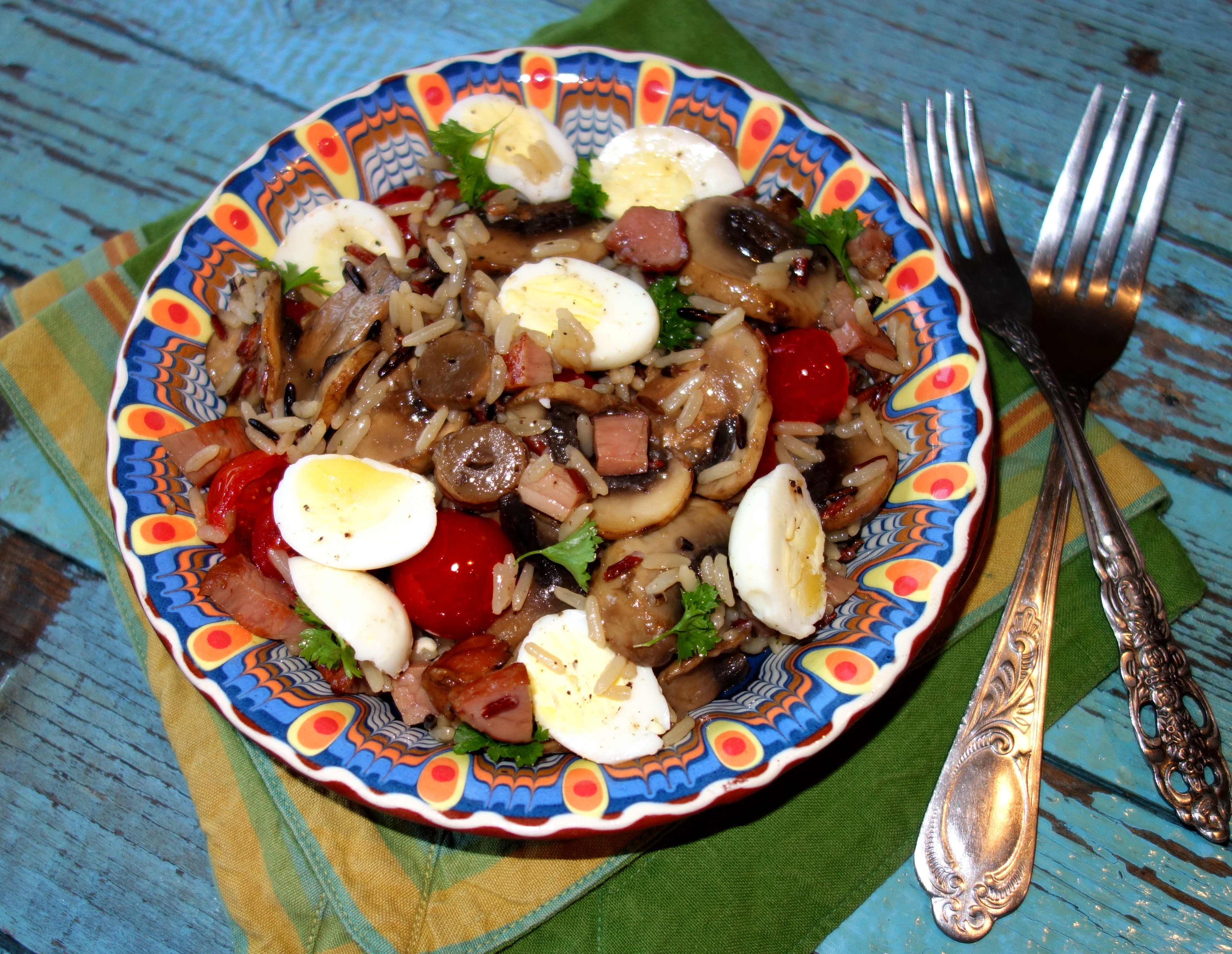 Salata calda de orez