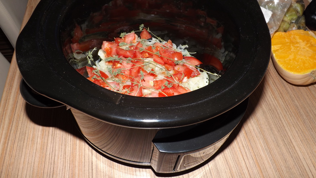 Sarmale din carne de vitel cu dovleac la slow cooker Crock-Pot