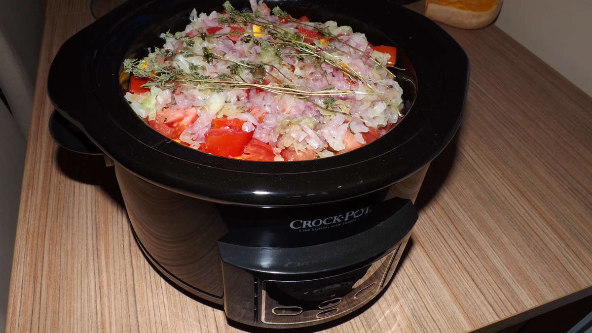 Sarmale din carne de vitel cu dovleac la slow cooker Crock-Pot