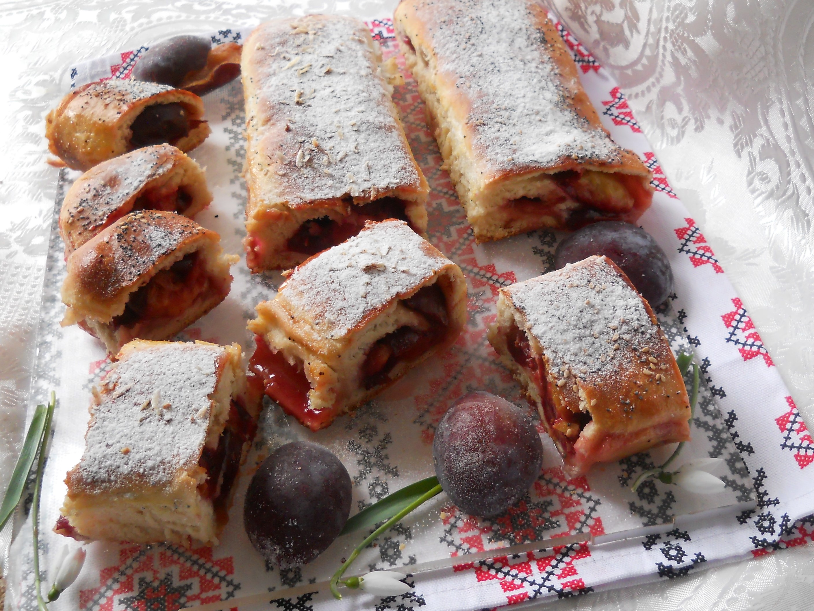 Strudel cu prune