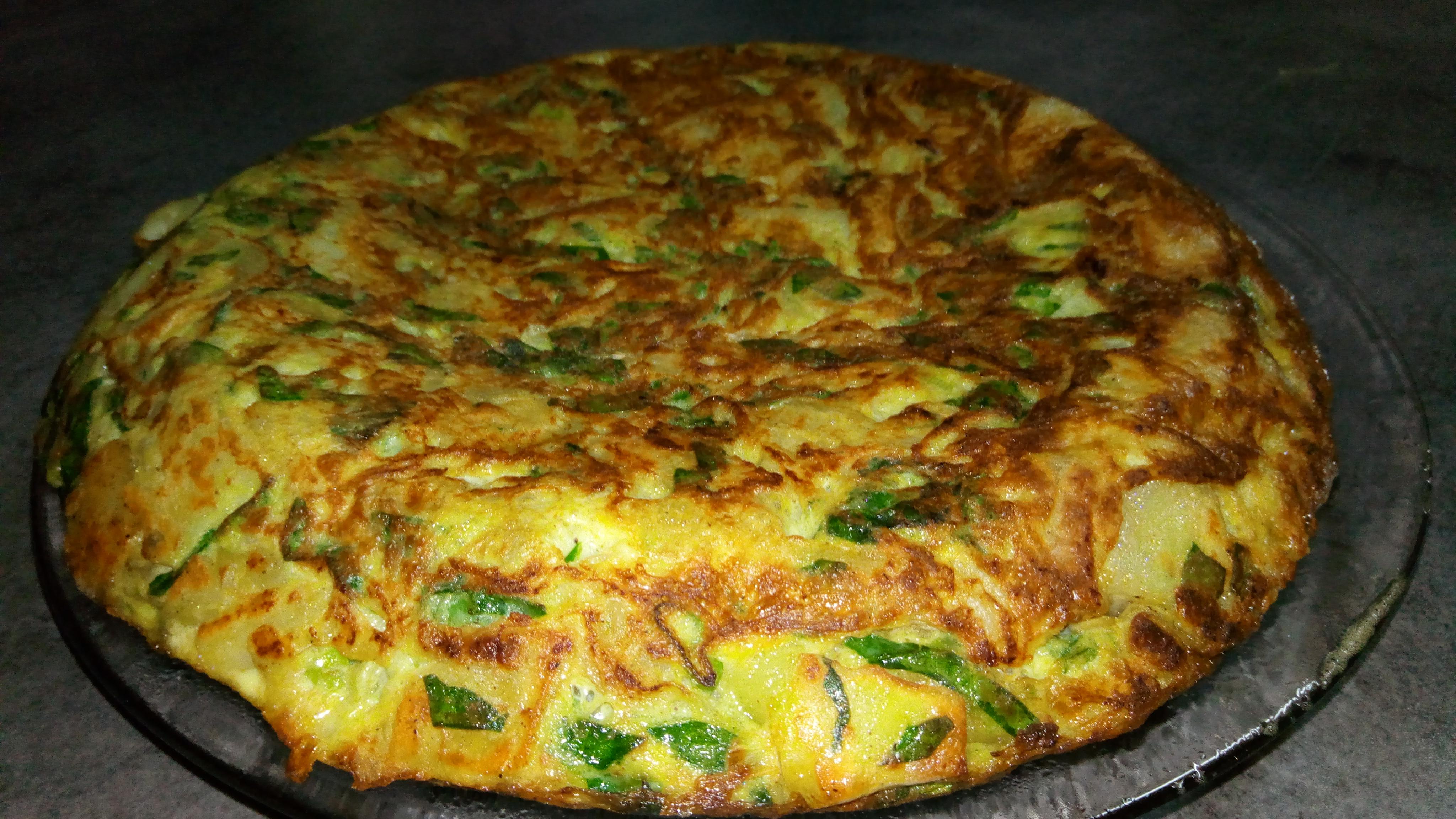 Tortilla cu spanac