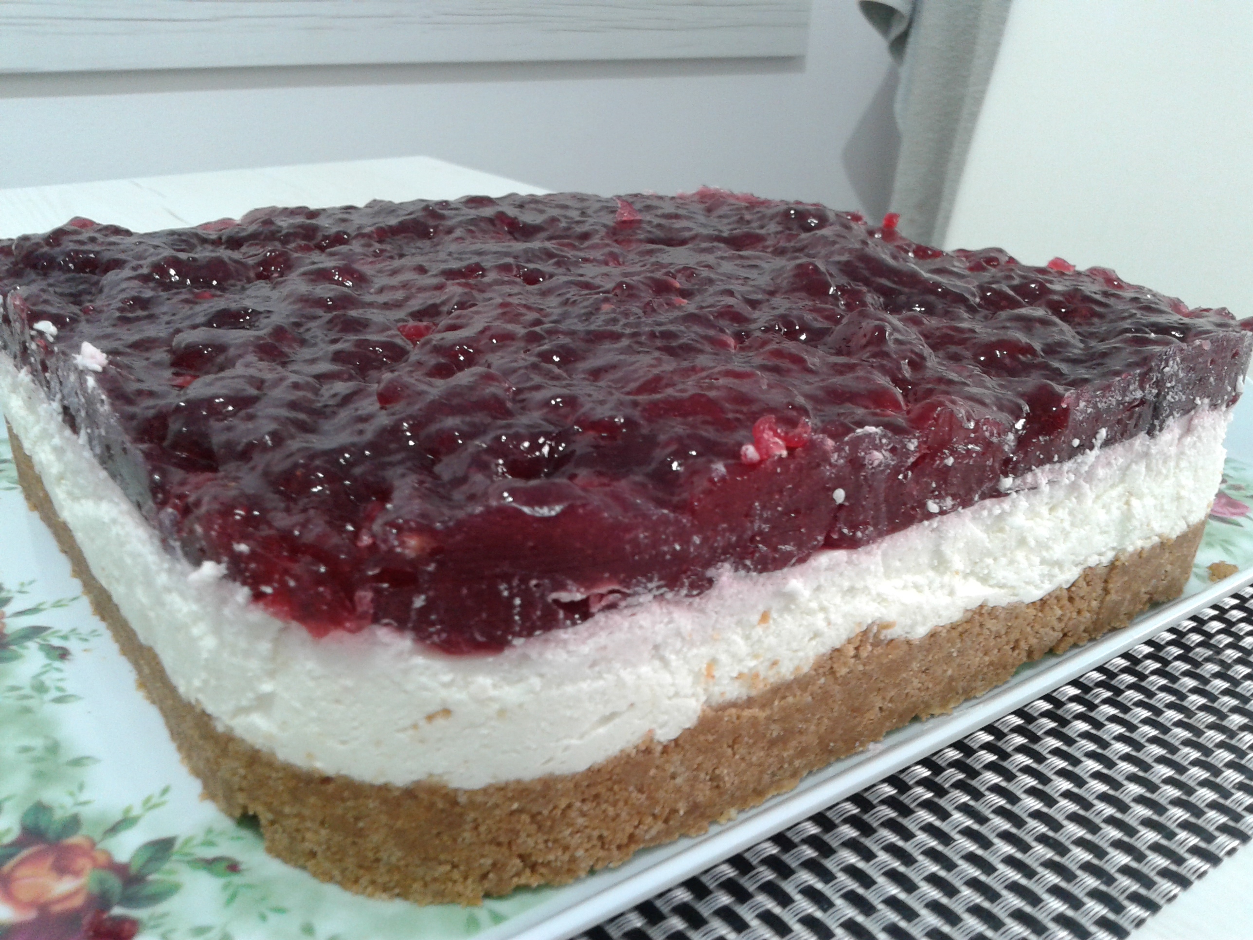 Cheesecake cu zmeura