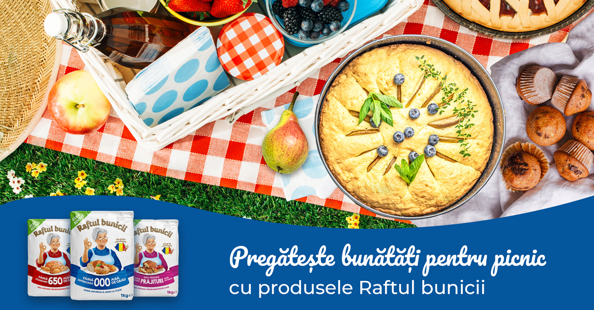 (P) Înscrie-ți rețeta preferată de bunătăți pentru picnic și Raftul bunicii te premiază!